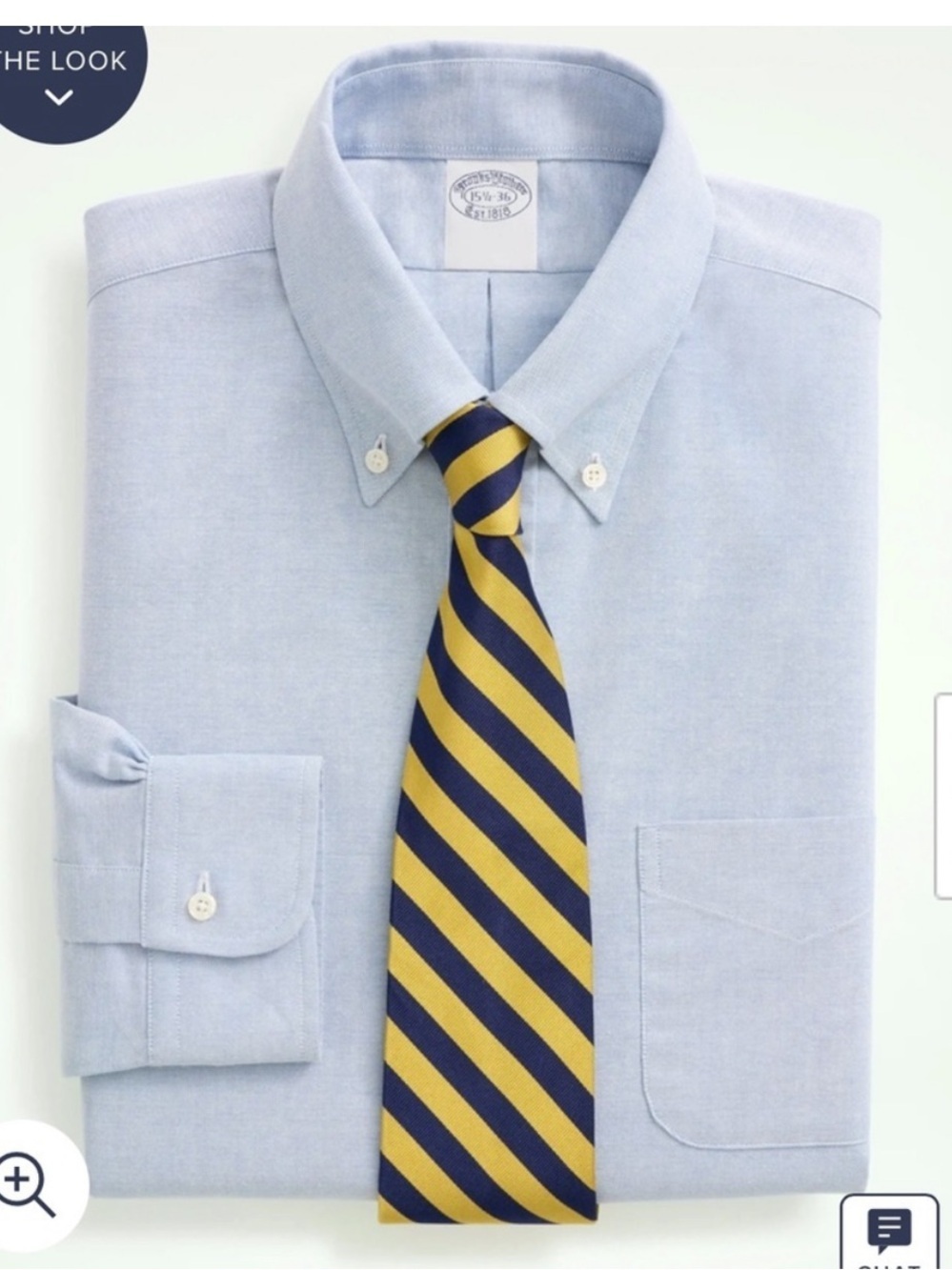 Brooks Brothers Men’s Regent Regular-Fit Dress Shirt, Button-Down Collar